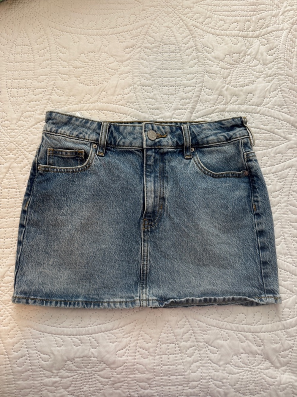 Pacsun Classic Denim Mini Skirt - Light Blue
